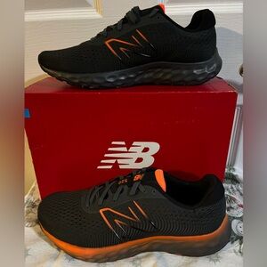 New Balance Men's Black and Orange Athletic Shoes